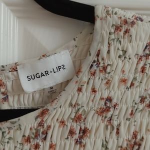 Cream Ditsy Flower Dress